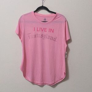Disney Parks Fantasyland Pink Tee